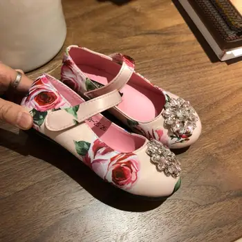

girls fashion good quality shoes Floral Princess Shoes size 26-35
