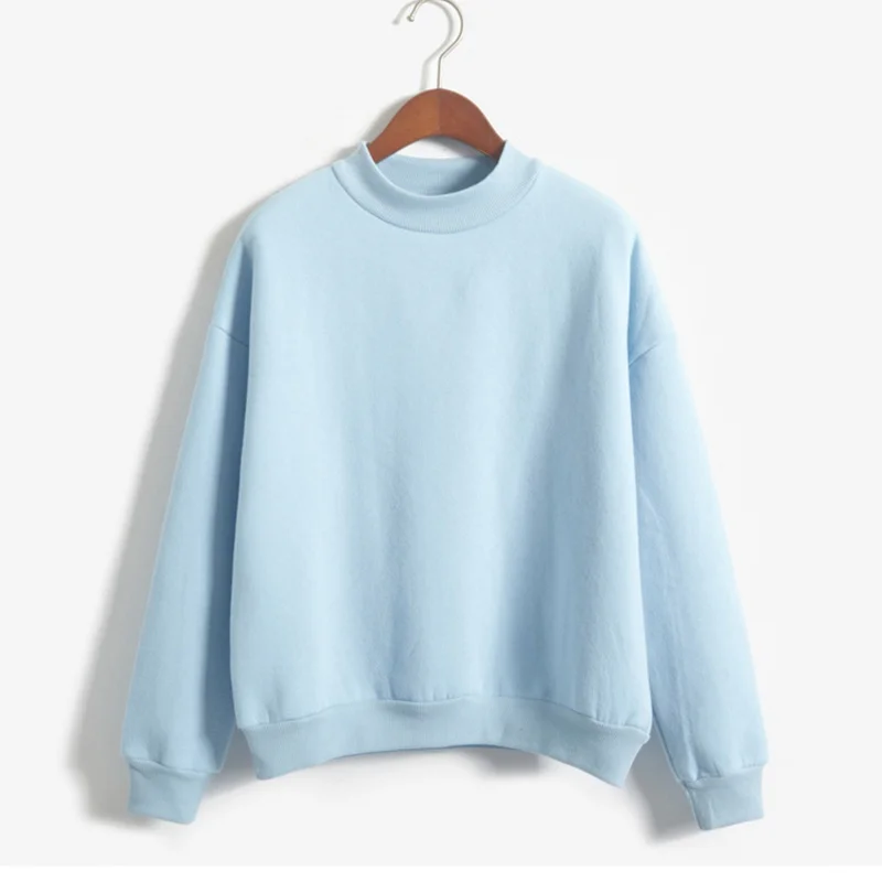 Blue Милые женские толстовки с капюшоном, пуловер, 9 цветов,, осеннее пальто, зимнее свободное флисовое толстое трикотажное пальто, женская S-3XL - Цвет: Blue