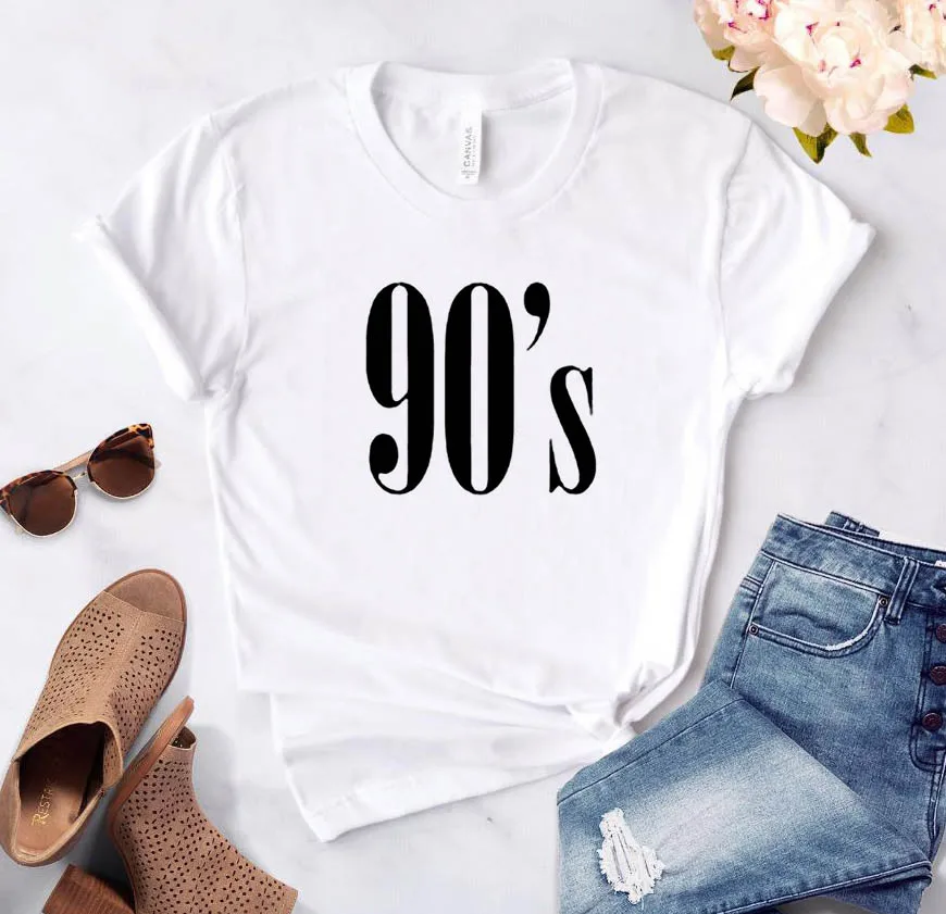 Женская футболка с буквами в стиле 90, хлопковая Повседневная забавная футболка для девушек, топ, хипстер Tumblr, 6 цветов, Прямая поставка CB-6