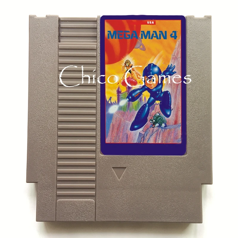 

Mega Man MegaMan 4 72 Pins Game Card For 8 Bit Game Player