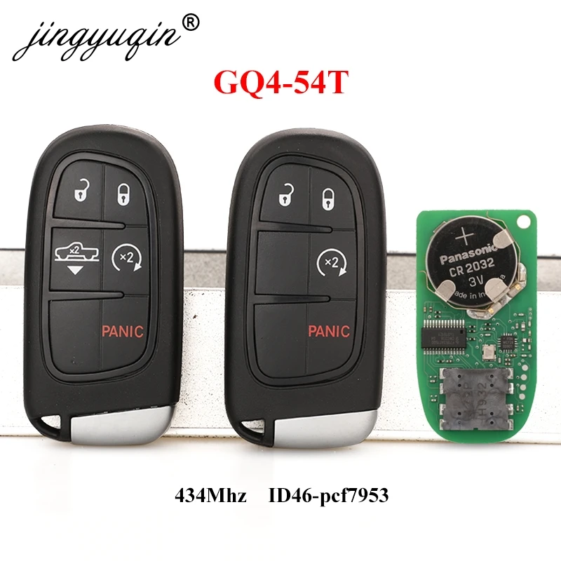 Оригинальные запчасти jingyuqin для Dodge Ram 2013 - 2019 4/5 кнопки 433 МГц ID46 pcf7953 дистанционный