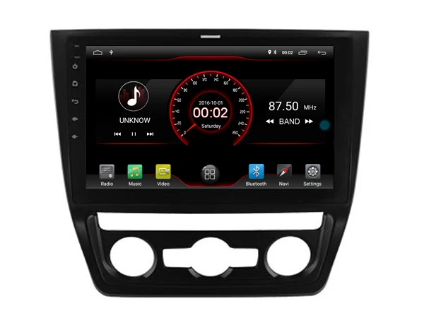 Top Car Android 9.0 Player for Skoda YETI 2014 Auto tape recorder 4G Lte sim card Bluetooth GPS Radio Head Unit 2.5D IPS screen 5