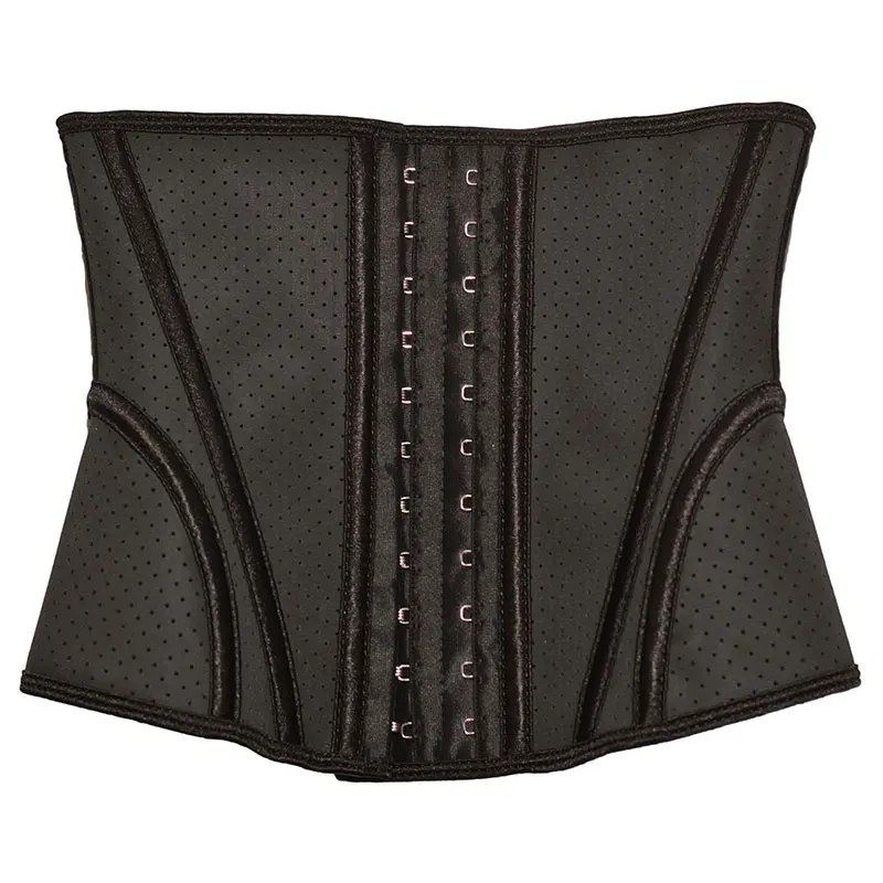 9.4 inch 100% Latex Waist Trainer Corset 9 Steel Bone Body Shape Corset Slimming Belt Shaperwear Waist Cincher for Women Ladies