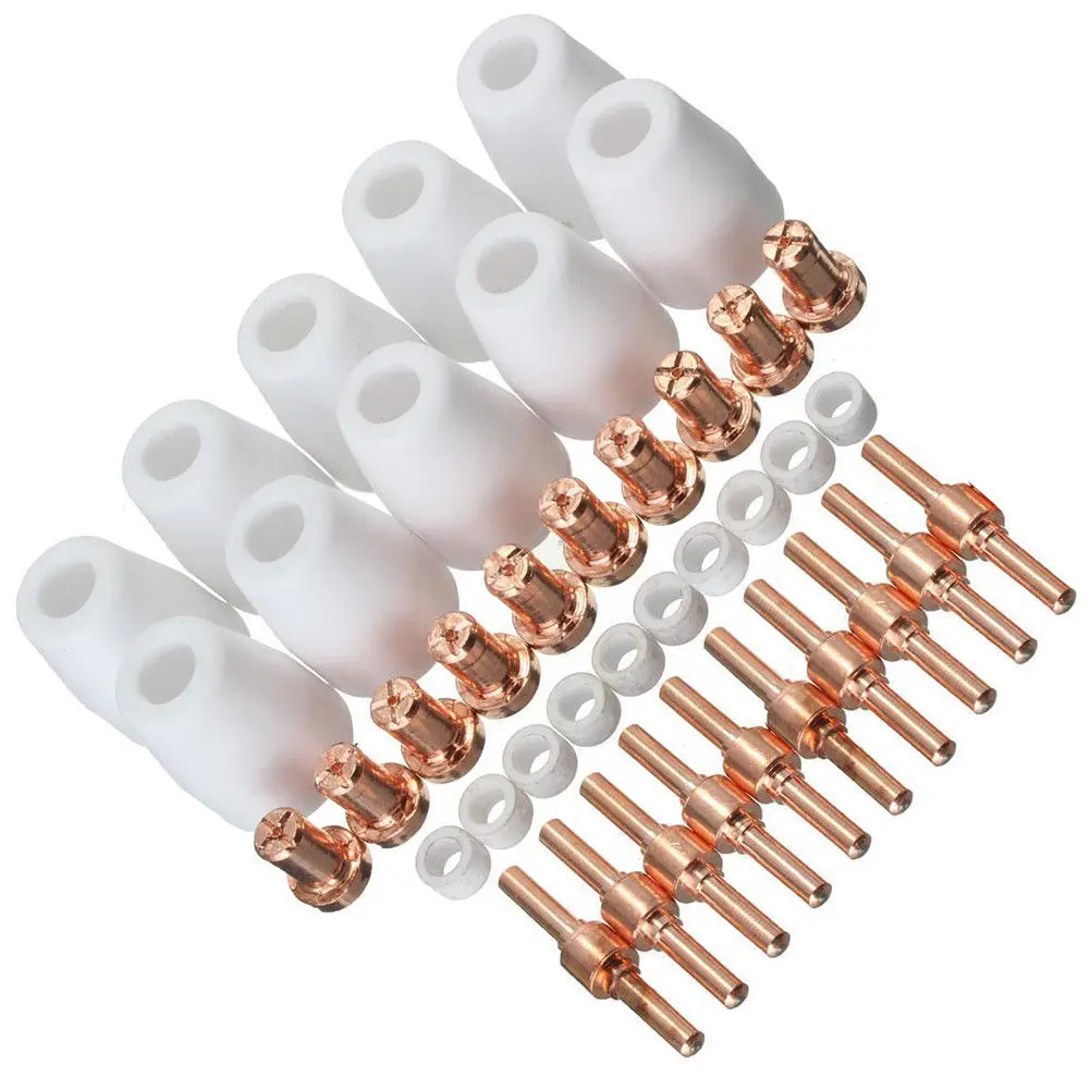 

Air Plasma Cutter Nozzles Rings Replacement Kit For PT-31 LG-40 Torch CUT-40 50
