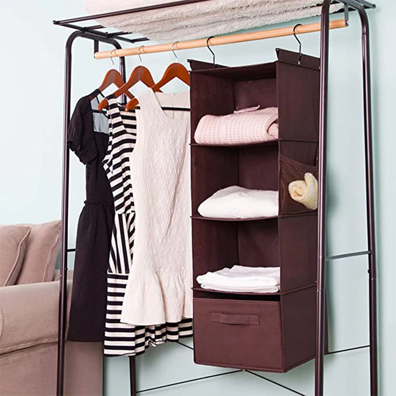 organizer  Non-woven bag hanging multi-layer storage bag shoes finishing hanging bag drawer storage cabinet