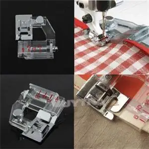 1pcs Adjustable Mini Snap-on Bias Binder Foot For Brother Singer Janome Sewing Machine