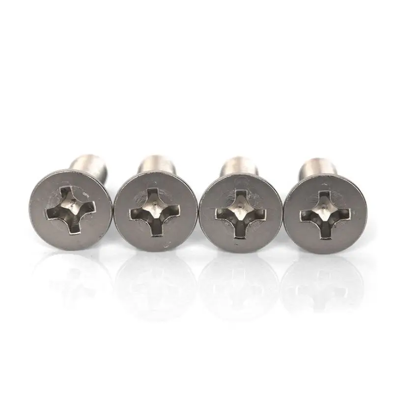 M4x8mm 316 нержавеющая сталь с плоской головкой Phillips машина винты крепеж 50 шт