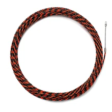 

5mm Durable Fiberglass Electric Guide Device Cable Push Pullers Duct Snake Rodder Fish Tape Wire 5m to 30m Length