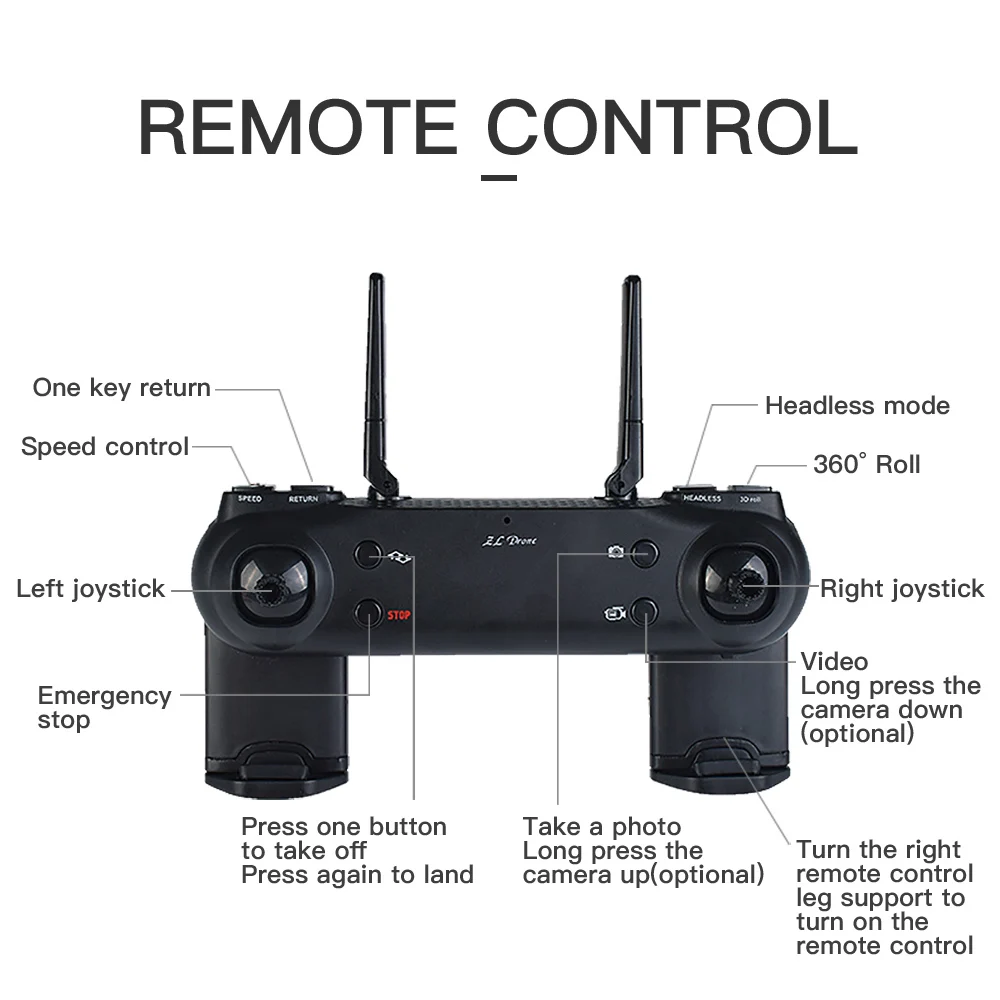 SG700 0.3MP 2.0MP RC Drone With Camera Wifi FPV Foldable Selfie Drone 6-Axis Gyro Altitude Hold Headless RC Quadcopter Dron (21)