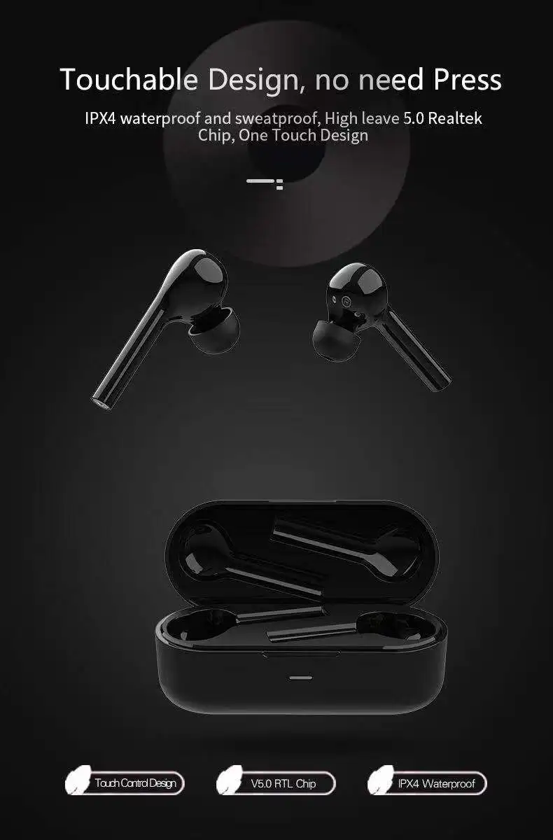 JS-18 беспроводные bluetooth V5.0 TWS наушники HIFI спортивные наушники бас с зарядным устройством для huawei Mate20 Pro