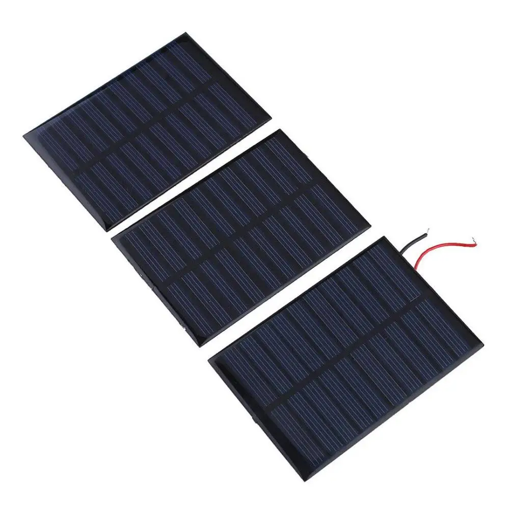 Mini 10PCS 1V 60mA Solar Panel for Cell Phone Charger Cellphone Powered 22x55mm