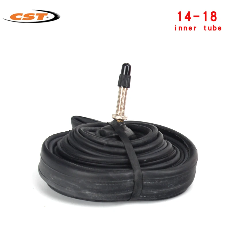 CST-Foldable Bicycle Tire Mountain Bike Tube MTB Parts 14 " ,16", 18 ", 1.35", 1.75 ", 1.95, 2.125,BMX Cycling AV, FV Inner Tube