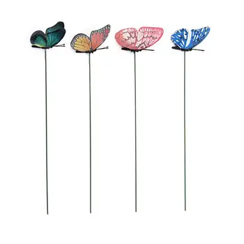 

on Sticks Beautiful Creative Lifelike Butterfly Garden Decor Garden Ornament Lawn Decoration 3D Insect Yard Gardening