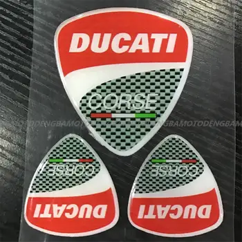 

For Ducati Motorbike 3D Helmet Car Sticker LOGO Fuel Tank Fairing Sticker Decal