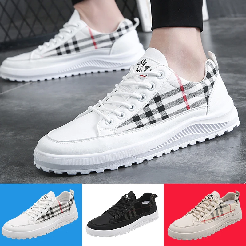 

2020 Genuine CNEC Sneakers Shoes for Men Teenage Platform Fashion Casual Sports Running Bona Trainers White Black Summer Trend