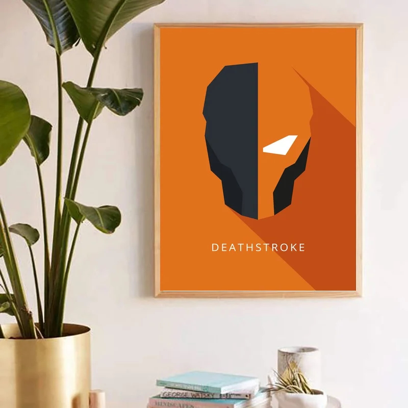 Классический минималистичный постер из фильма Marvel DEATHSTROKE без рамки | Дом и сад