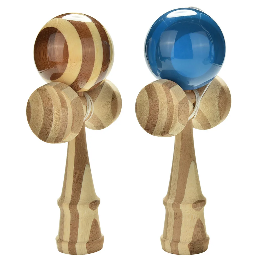 1 шт. профессиональные бамбуковые ПУ краски деревянные Kendama шары умелые Jumbo Kendama на открытом воздухе жонглировать игры шарики игрушки для подарков