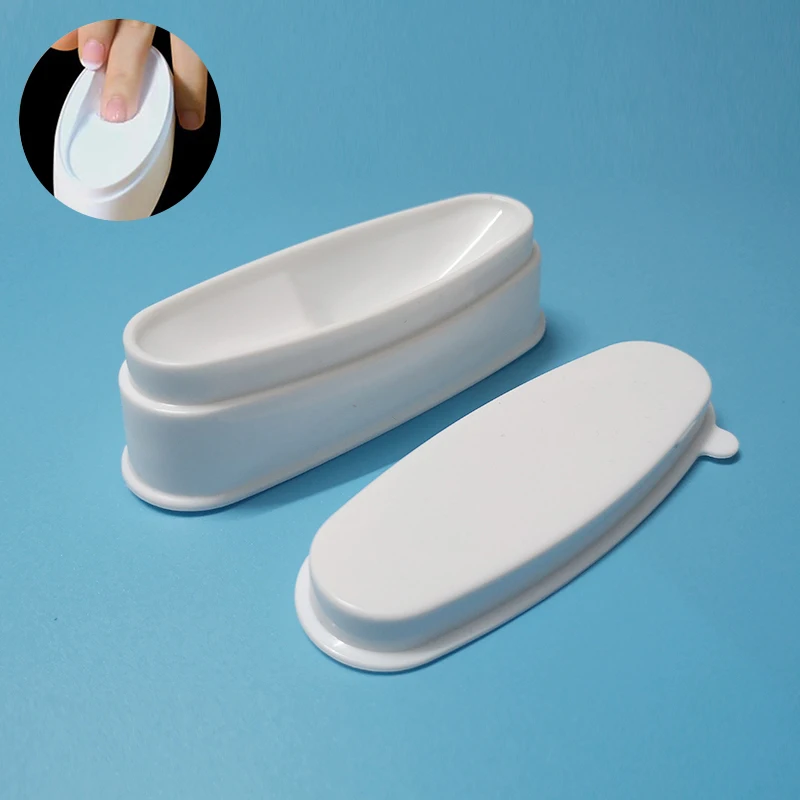 

Nail Acrylic Powder Glitter Recycling Tray Storage New Two Layer Box Rhinestone French Smile Line Guide Container Kits Accessory