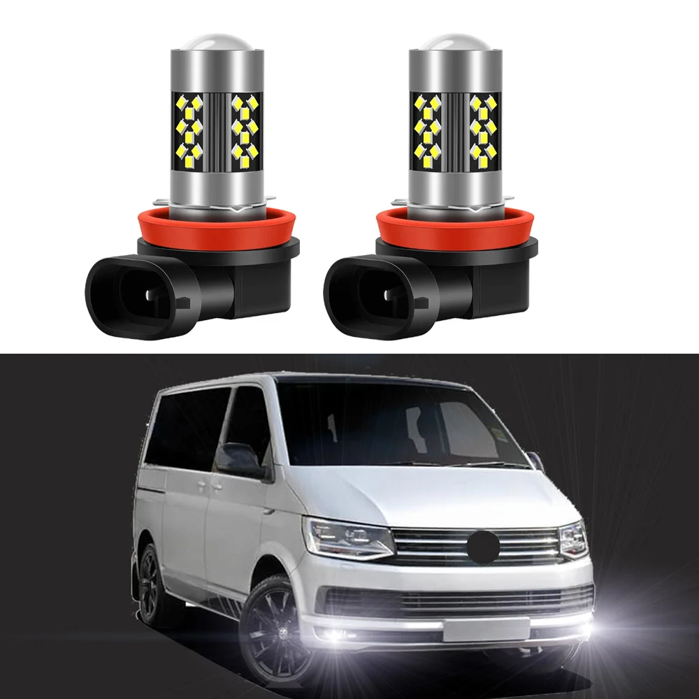 Светодиодные противотуманные фары для VW Multivan Transporter Caravelle T5 T5.1 T6 (2003-2019) 2 шт. белые