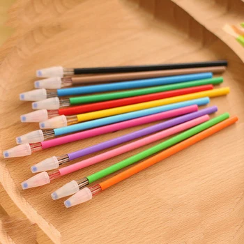 

12 Pcs/lot Candy Color Diamond Color Gel Pen Refill Creative Gift School Supplies Colored Gel Pens