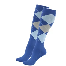 Мужские и женские повседневные длинные спортивные мягкие защитные модные Компрессионные носки с алмазным принтом эластичные носки для бега