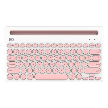 

Multi-Device Desk Silent Typing For Tablet Bluetooth Keyboard Phone Wireless Accessories Lightweight Mini Portable PC Universal