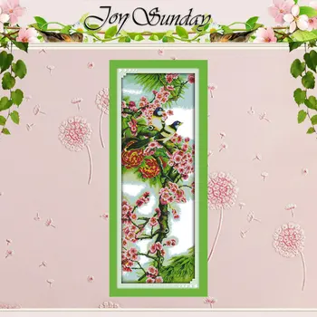 

The Plum Blossom Pattern Counted Cross Stitch 11CT 14CT Cross Stitch Set Wholesale Flower Cross-stitch Kit Embroidery Needlework