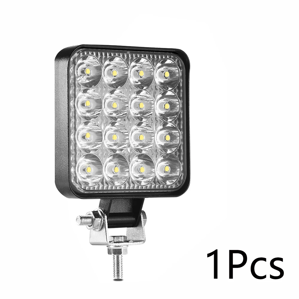 Led-светильник-Бар 18 Вт 48 Вт 42 Вт 54 Вт Светодиодный светильник для 4x4 внедорожника 12В 24В светодиодный рабочий светильник для туман светильник Реверсивный светильник светодиодный Подсветка - Цвет: 3.3in 48w Spot light