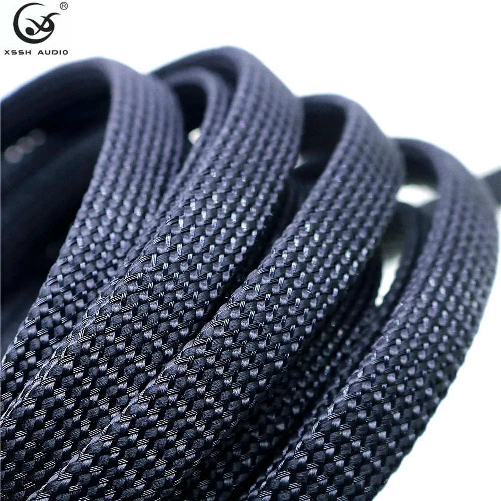 Yivo Xssh Oem mm mm 15 mm 20 mm 25m Preto Algodão Náilon Especial Amortecedor Trançado Manga Cabo Mangas Tubo Bainha 10m 20m