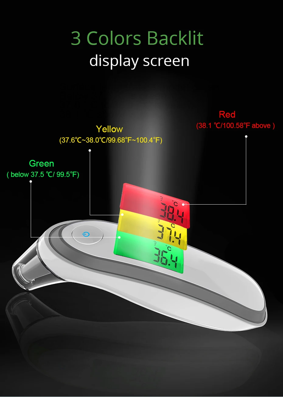 Infrared Forehead Thermometer  Baby Portable Non-contact child Handheld Body/Object Temperature Measure IR Device