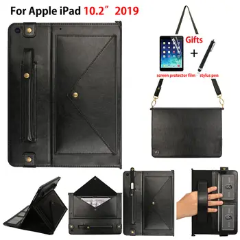 

Envelope Case For iPad 10.2 2019 Smart Cover for iPad 7th Generation A2200 A2198 A2232 Funda With Pencil Holder Stand Shell Bags