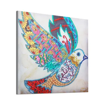 

5D DIY Special Shaped Diamond Painting Bird Fashionable Atmosphere Cross Stitch Kit Home Bedroom Decor for Living Room Bedroom