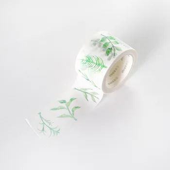 

Green Leaves Cactus Bullet Diary Journal Washi Tape Set Adhesive Tape DIY Scrapbooking Sticker Label Masking