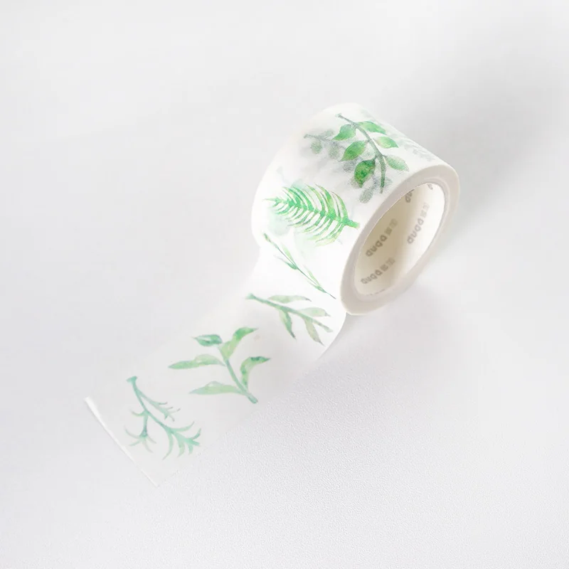 

Green Leaves Cactus Bullet Journal Washi Tape Set Adhesive Tape DIY Scrapbooking Sticker Label Masking