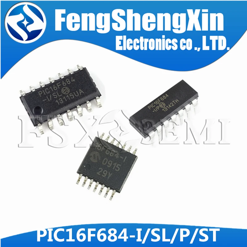 1Pcs PIC16F684-I/P DIP-14 PIC16F684-I/ST TSSOP-14 PIC16F684-I/SL SOP-14 PIC16F684 PIC16F684-I 8-bit microcontroller IC | Электронные