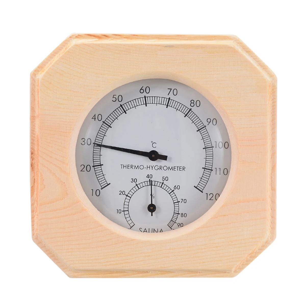 Thermometer Hygrometer Humidity Measurement for Sauna Room 1pc Wooden Mayitr Hygrothermograph |