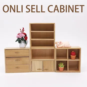 

Fun toy Simulation furniture toy 2019 TOP Miniature Cabinet 1:12 Mini Dollhouse Cabinet Cute House Mini Cabinet 8.23