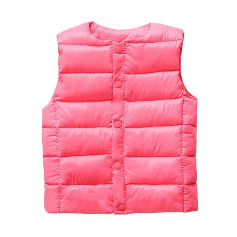 Newborn Baby Vest Down Winter Thick Warm Baby Clothing for Boys Girls Vest Sleeveless Coat Candy Color Casual Baby Clothing