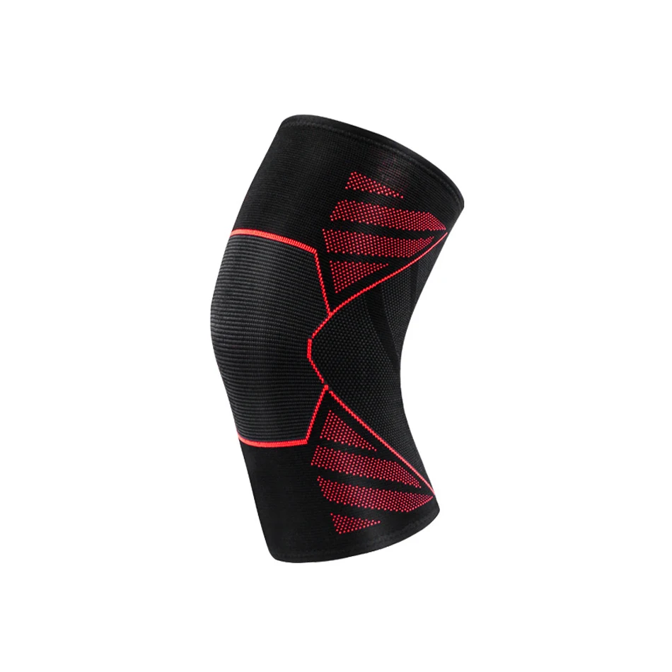 1 Piece Red Эластичные Наколенники для спортивного зала и фитнеса REXCHI 1 шт. нейлоновый наколенник для бега баскетбольный протектор фиксатор для игры в волейбол - Цвет: 1 Piece Red