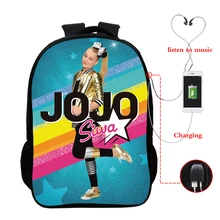 JoJo siwa школьные сумки для девочек рюкзаки USB школьные сумки ранец для девочек мальчиков детская ортопедическая сумка mochila escolar bookBag