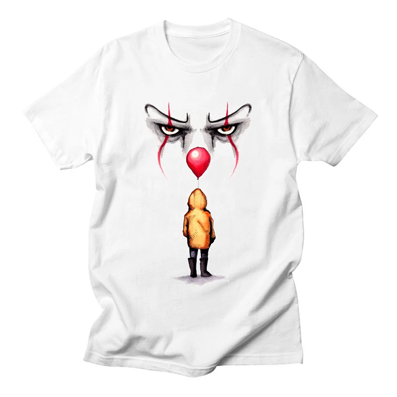 Женская футболка из хлопка IT Pennywise Повседневная Свободная Модная креативная