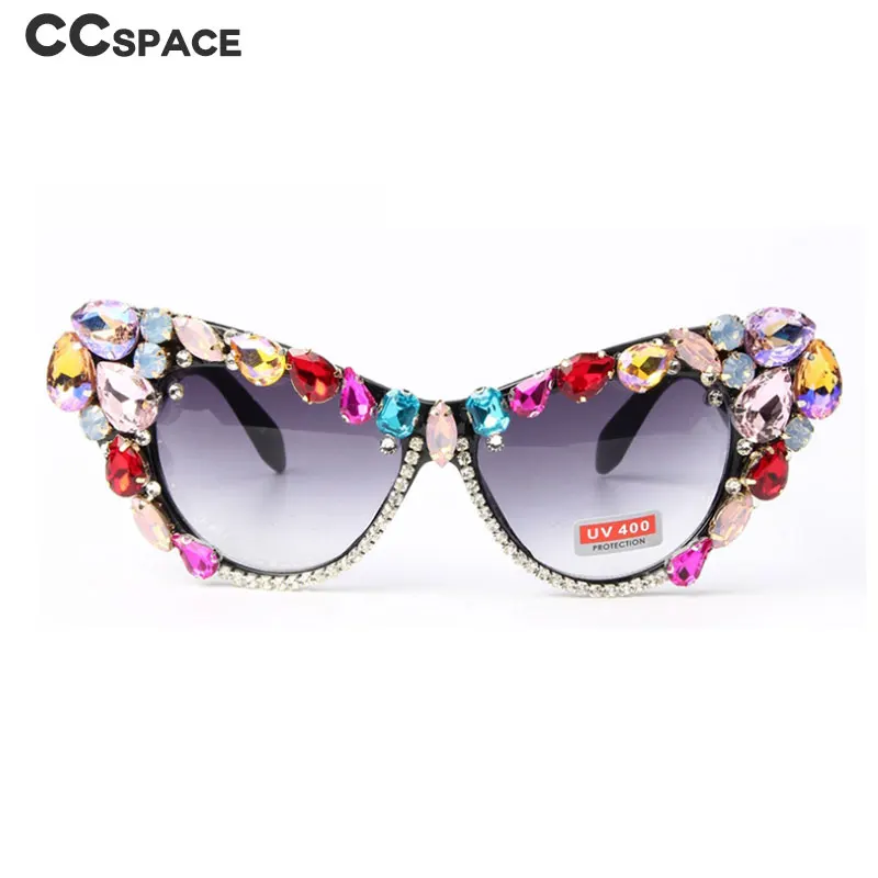 47121 кошачий глаз алмаз роскошные солнцезащитные очки для мужчин и женщин Мода UV400 очки