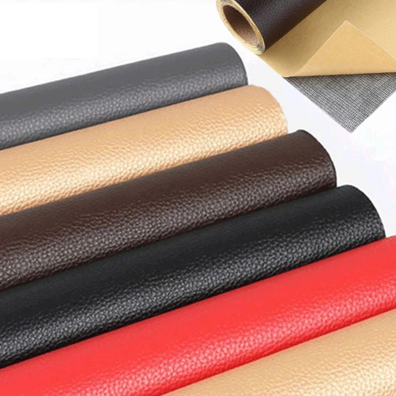 20X30Cm Artificial Pu Leather Patches Faux Synthetic Stick-On Leather Fabric for Sofa Repair Self Adhesive Diy Patch Sticky