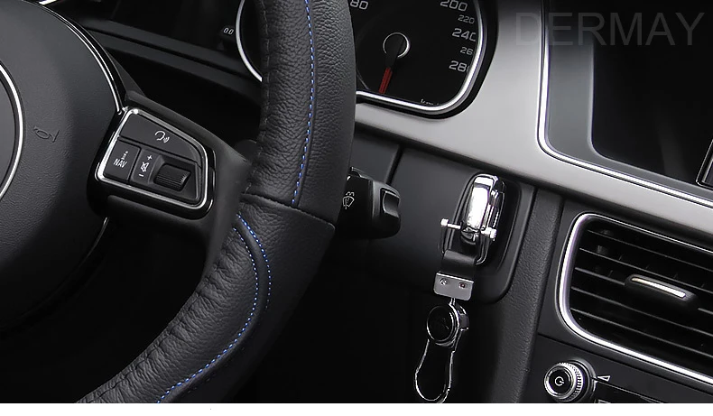 Натуральная кожа чехол рулевого колеса автомобиля нескользящий для Mazda 3 2004-2013 2009 Mazda Axela авто аксессуары