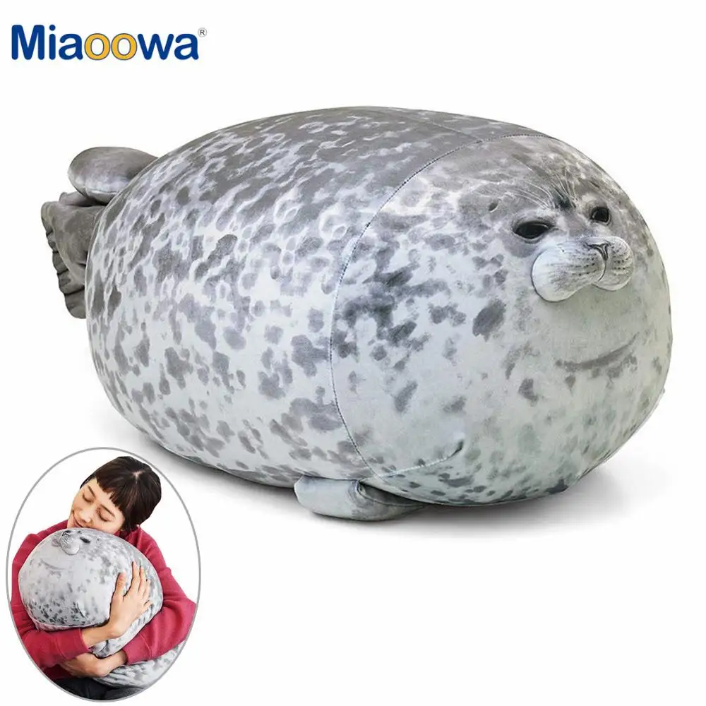 30-80cm Cute Real Life Sea Lion Plush Toys 3D Novelty Throw Pillows Soft Seal Plush Stuffed Housewarming Party Hold Pillows