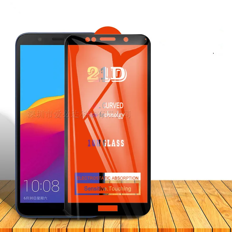 21D полностью изогнутая Защитная стеклянная пленка для Huawei honor 7S 20i 20lite экрана