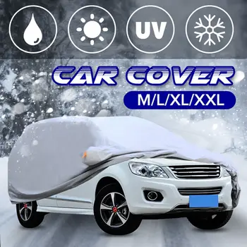 

Universal UV Waterproof Outdoor Car Full Cover M/L/XL/XXL Anti UV Sunshade Dustproof Snow Ice Protect Cover For BMW For Audi