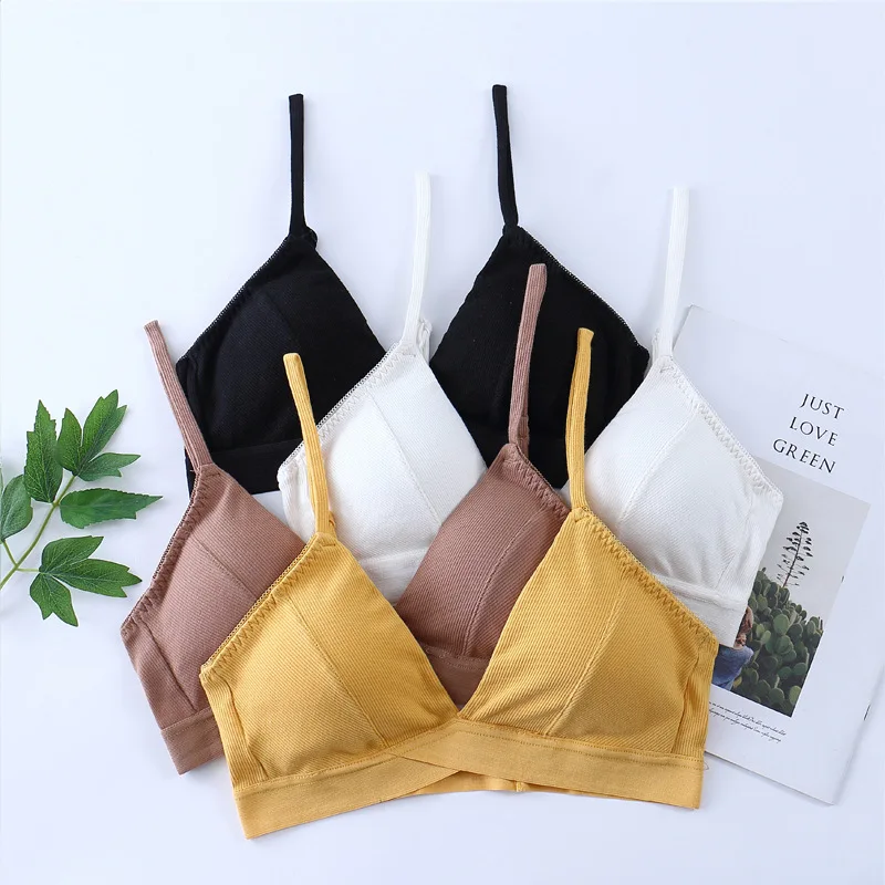 Sexy Bra Beautiful Back Women Bra Sexy Lingerie Female Tube Top French Bralette Thread Cotton Anti-lightening Underwear
