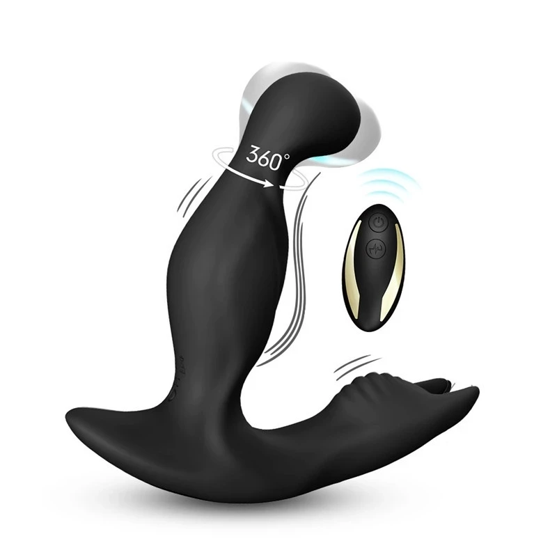 360°Rotating Vibration Prostate Massager For Men Vibrator Anal Plug Wireless Remote Control Vibrating Butt Plug Gay Anal Sex Toy 2