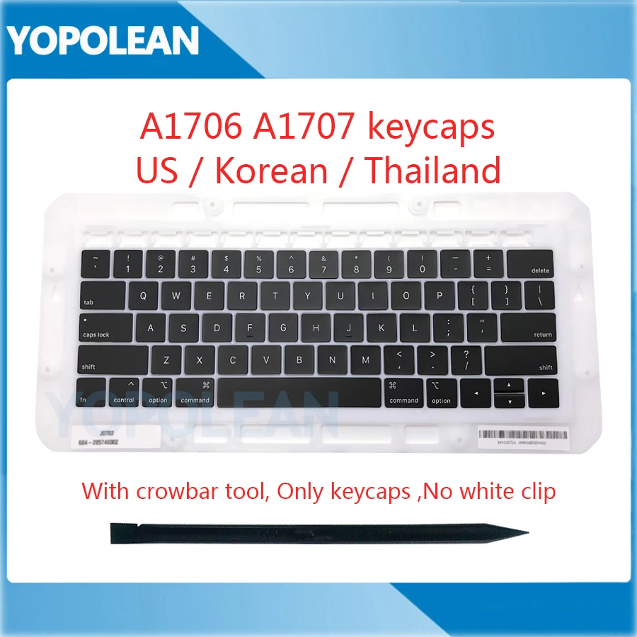 Клавиатура для Macbook Pro Retina колпачки клавиш с клавишами 13 дюймов A1706 15 A1707 корейский
